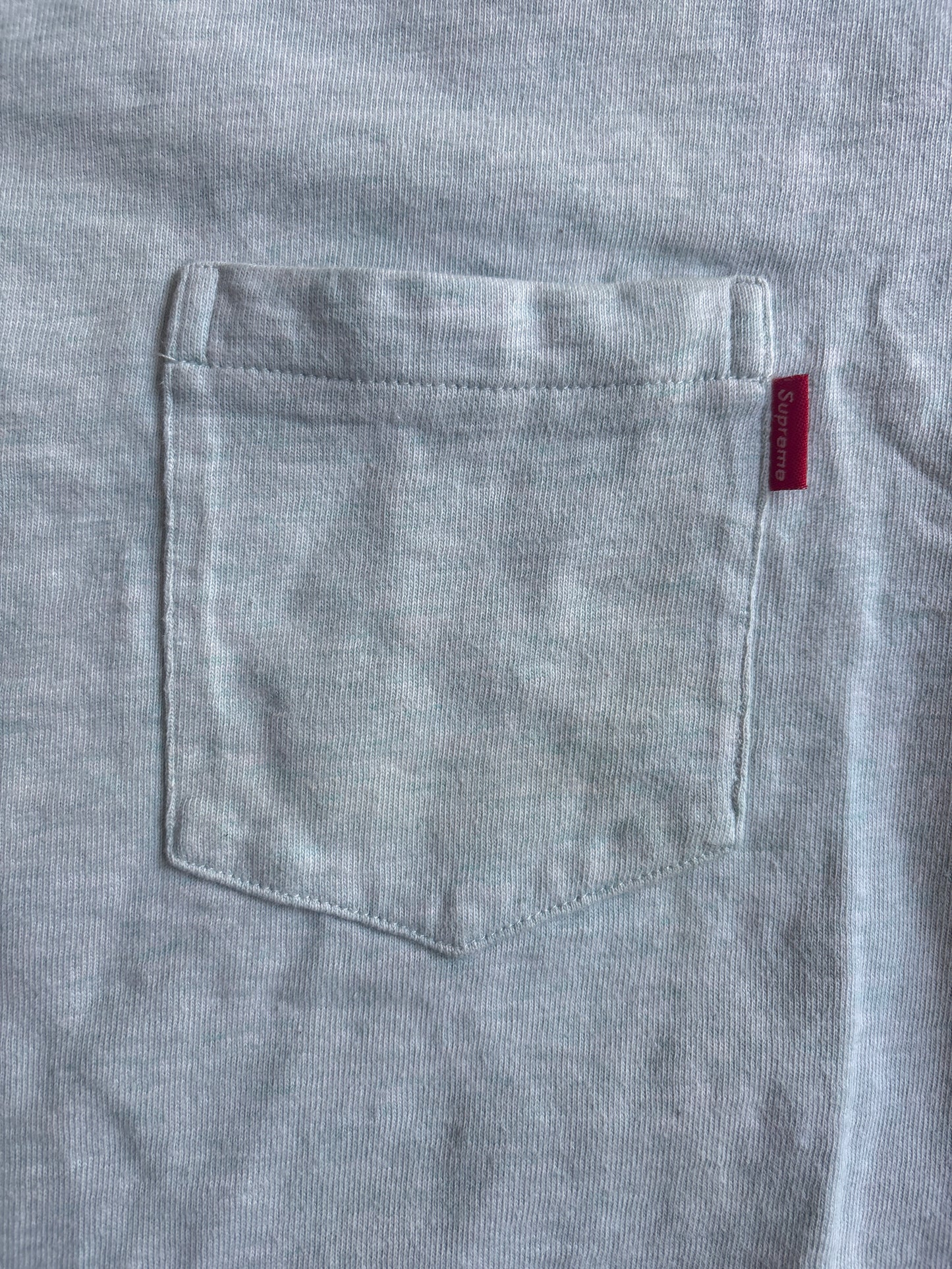 Supreme Pocket Heavy Tee Size L Light Blue