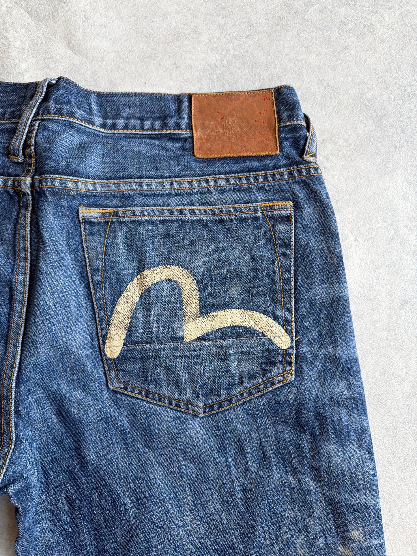 Evisu Faded Jeans Size Large