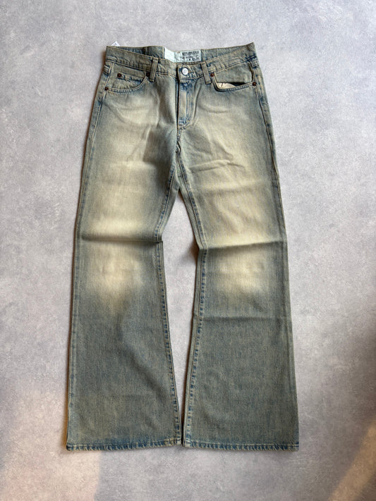 Unlimited Faded Rhomb Label Jeans Green 30