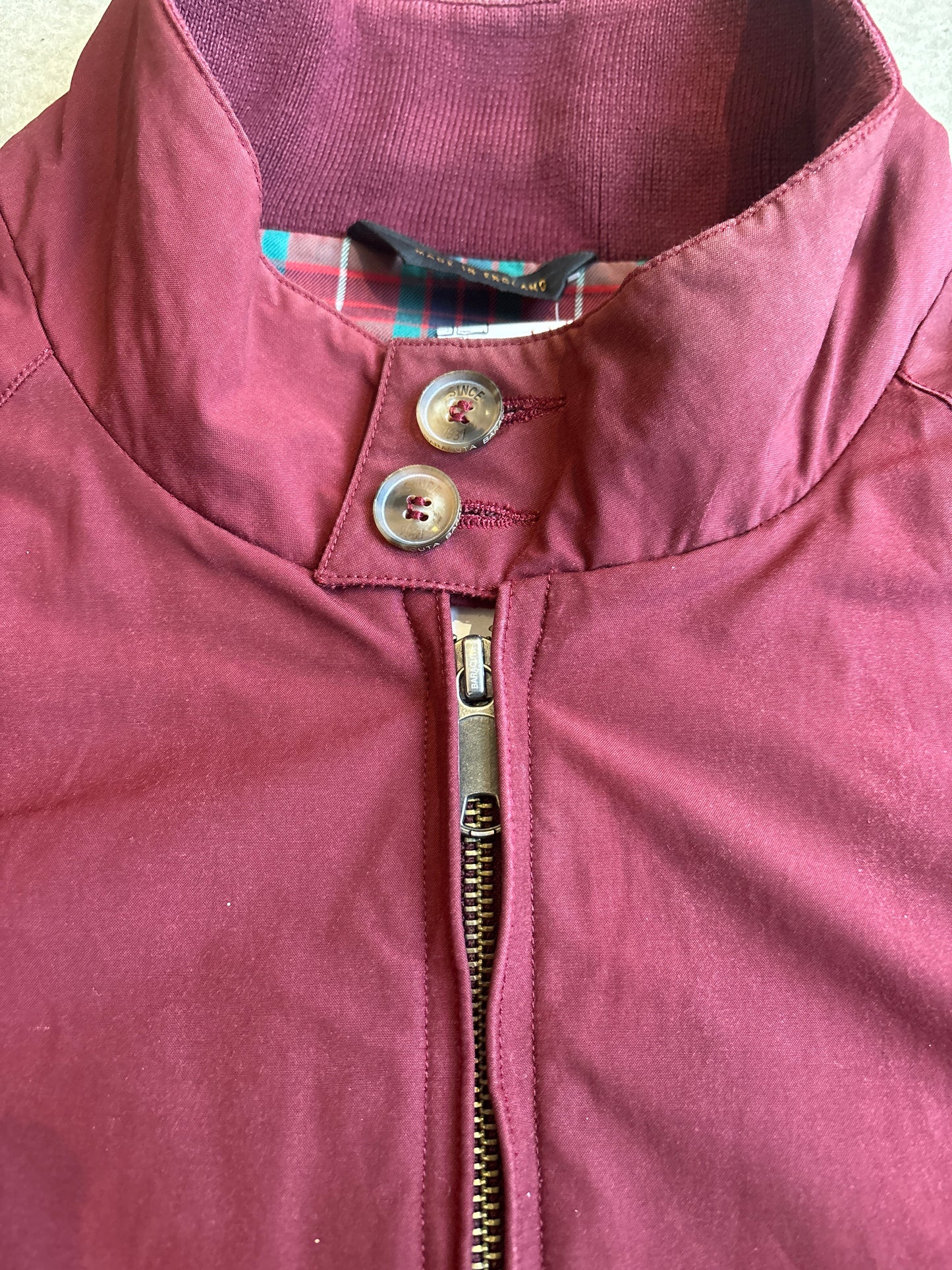 Baracuta G9 Harrington Jacket Red Size 44