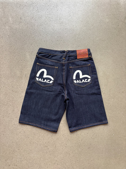 Palace x Evisu Long Denim Short Raw
