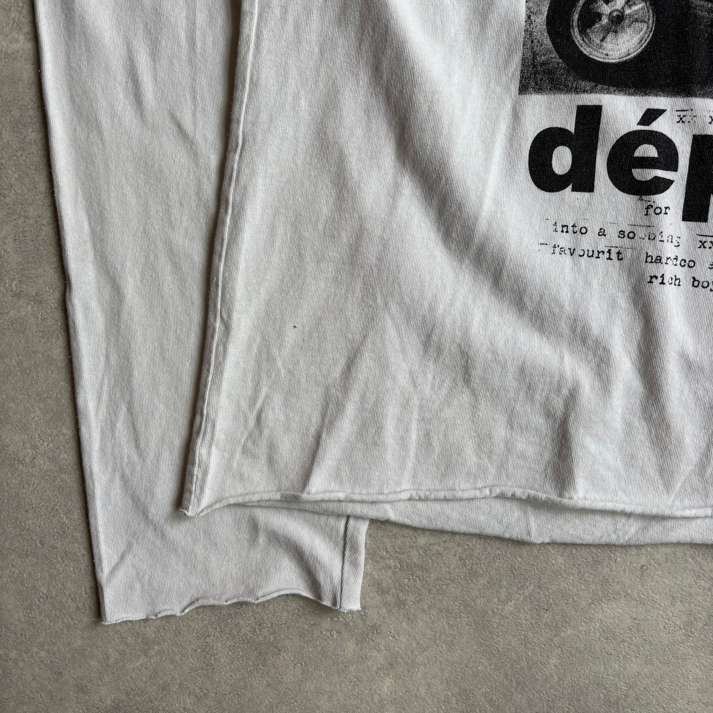 Enfants Riches Déprimés E.R.D Mens Large white ss 24 Graphic longsleeve