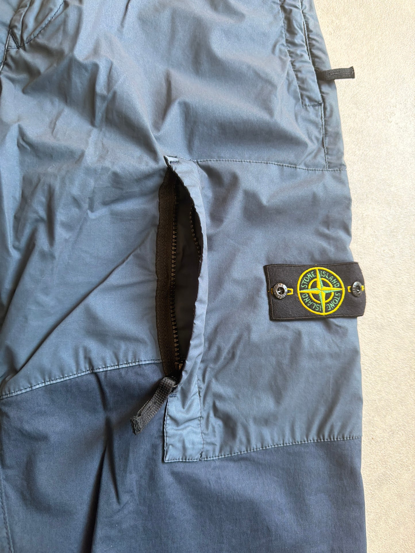 Stone Island Blue Zip Pocket Cargo L