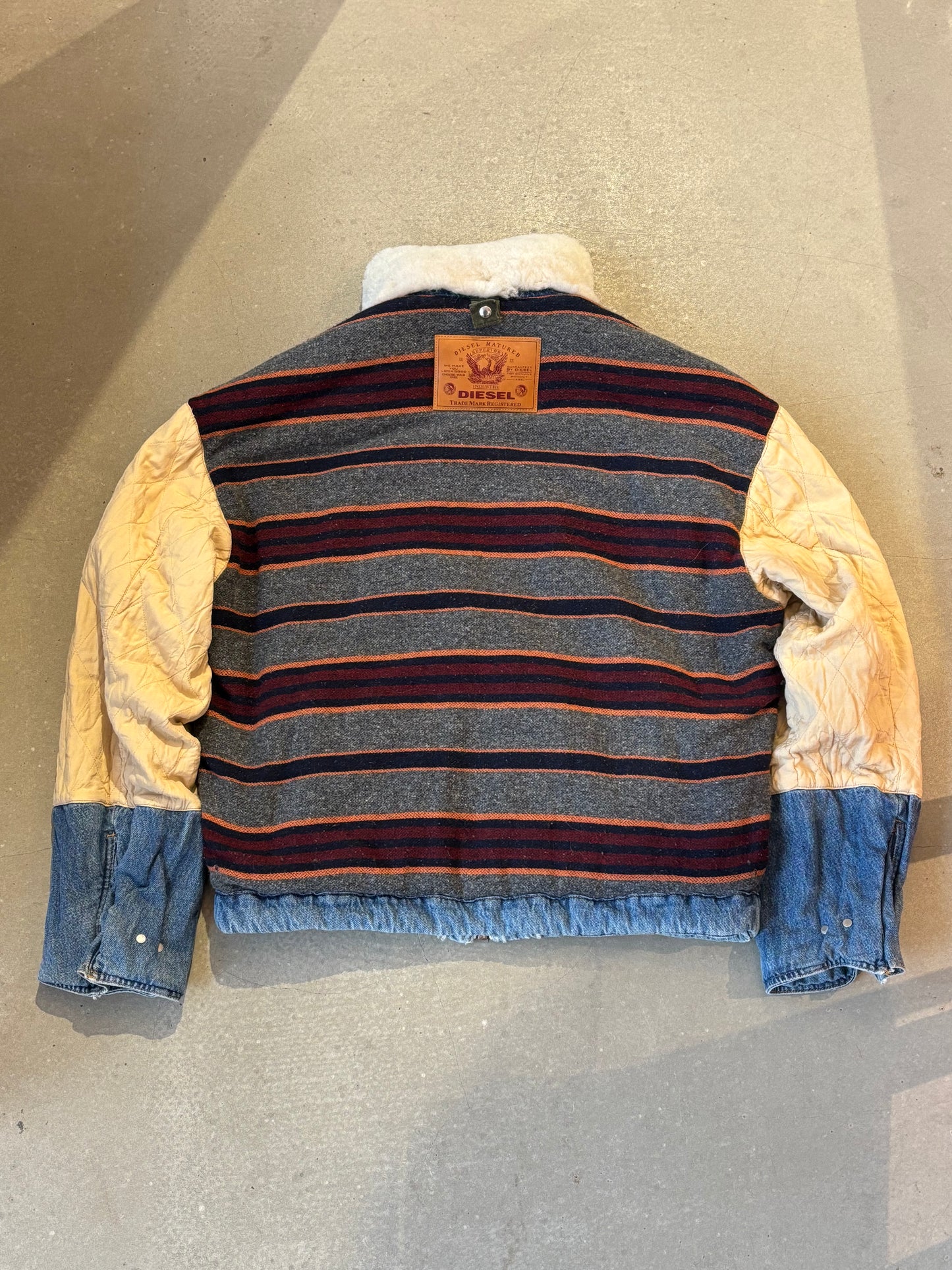 Diesel Denim Reversible Bomber Jacket M