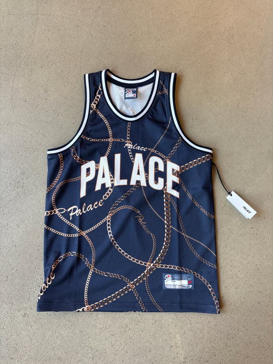 Palace Chain Basketball Vest Navy