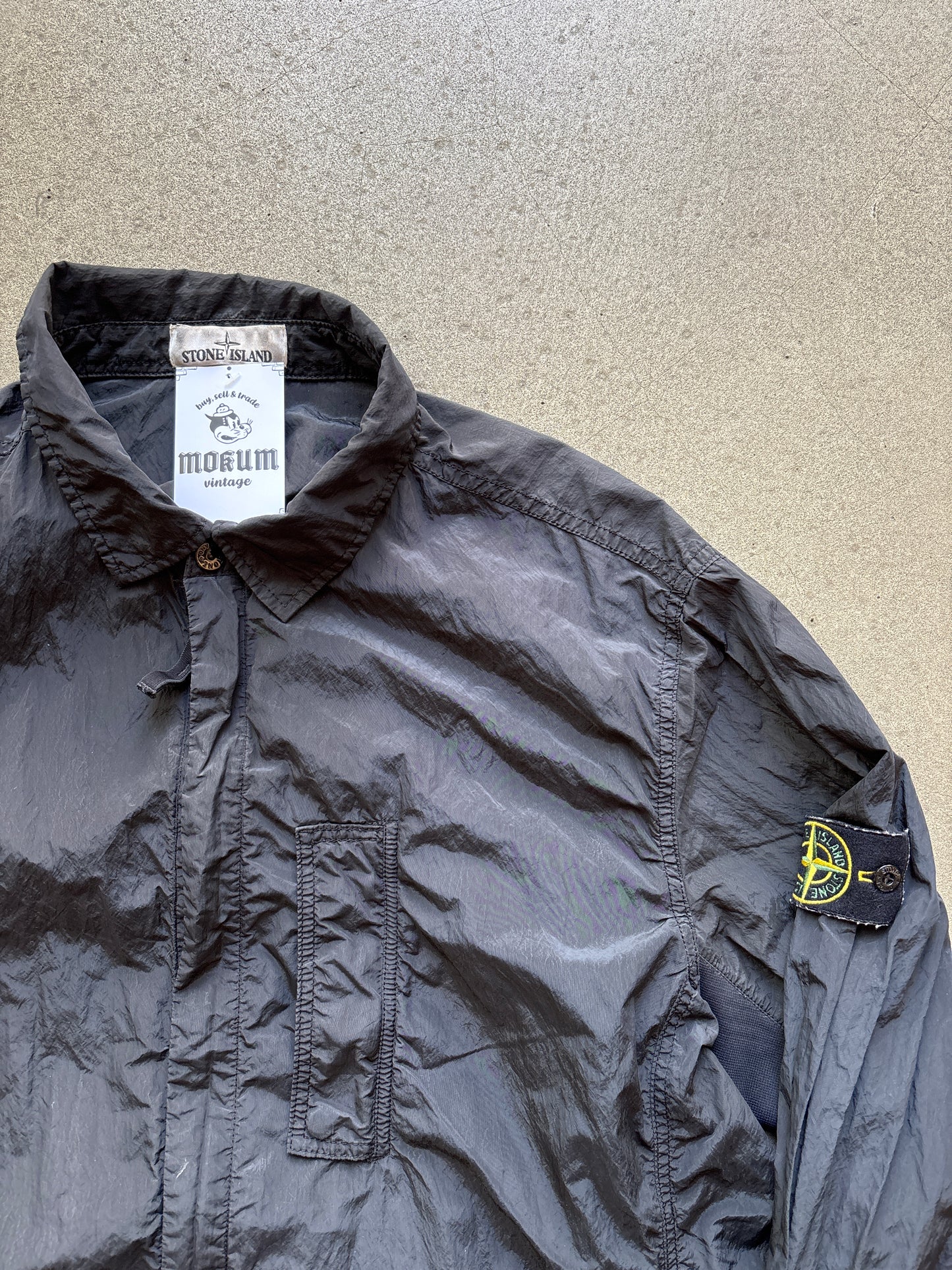 Stone Island Nylon Windbreaker Black 3XL