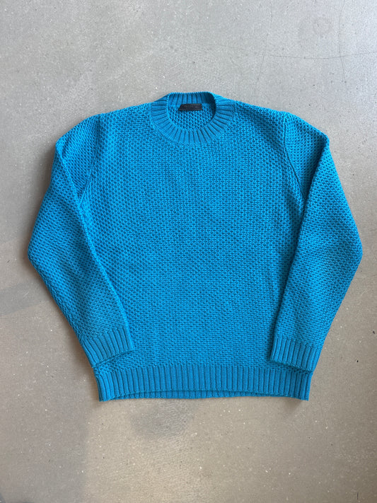 Prada Knitted Crewneck Blue