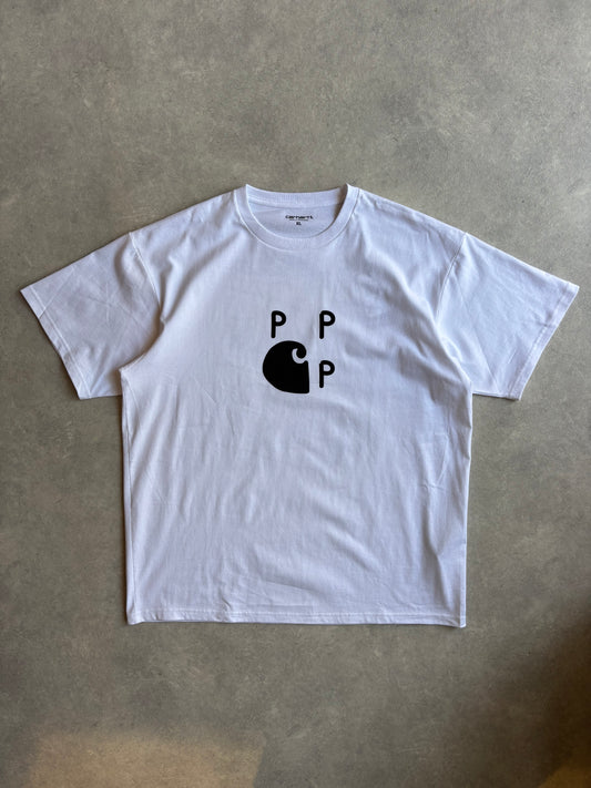 Pop Trading Company x Carhartt White T-Shirt XL