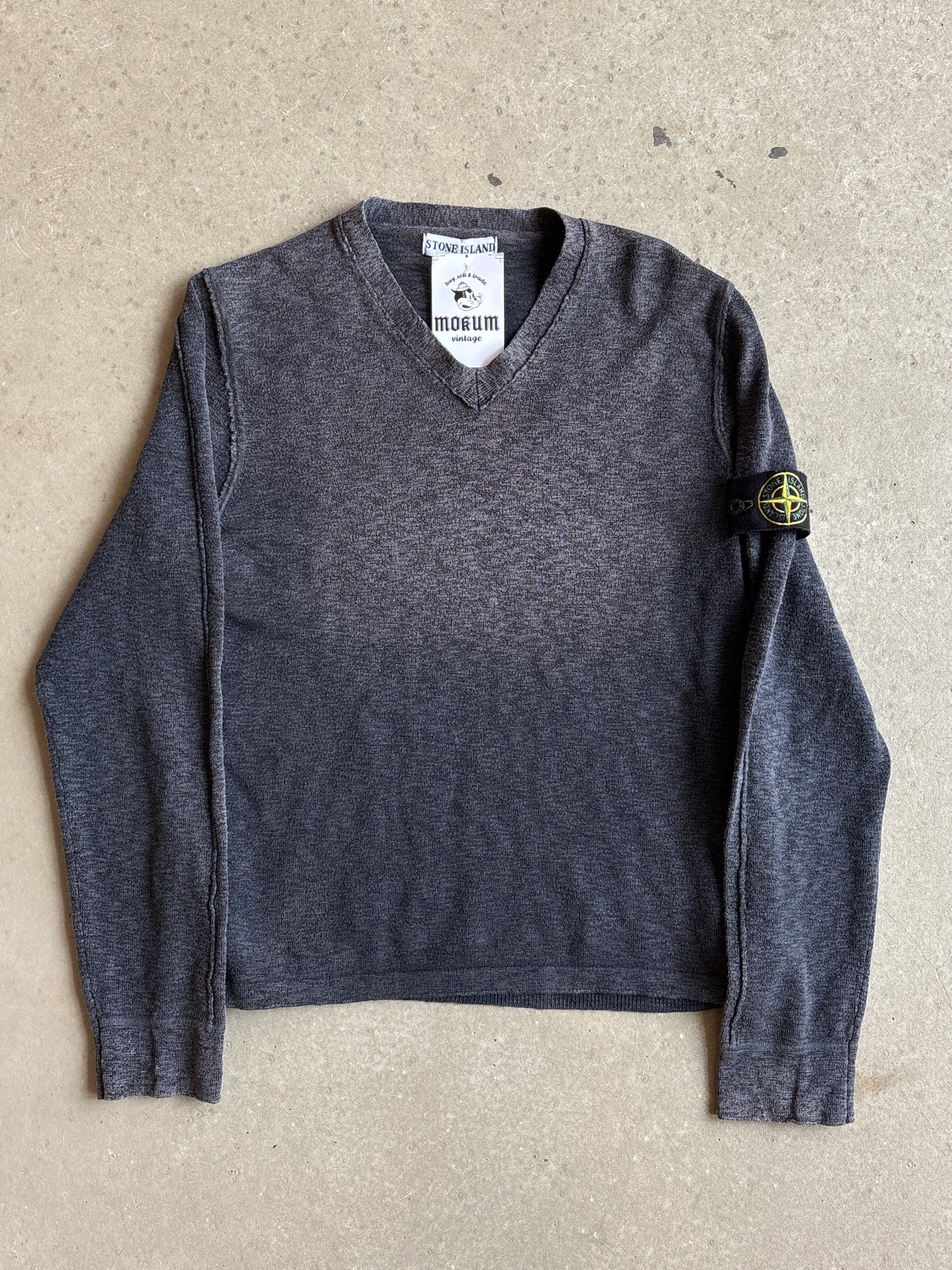 Stone Island V-Neck Knitwear M Grey