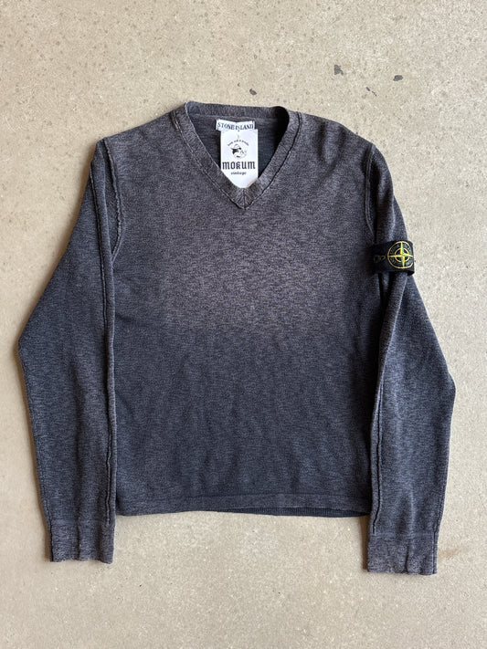 Stone Island V-Neck Knitwear M Grey