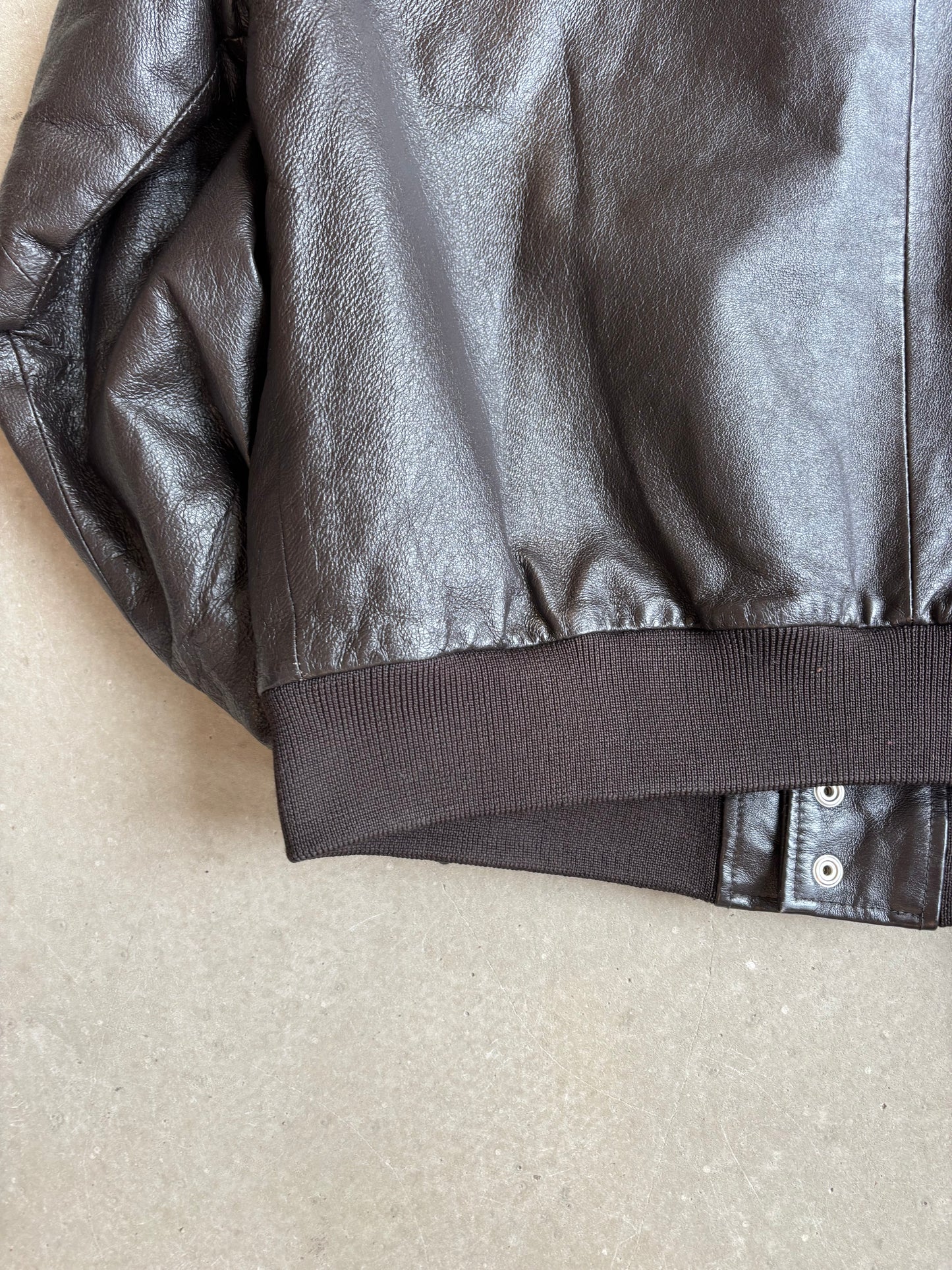 Diesel "Faker I" Leather Jacket Black Large