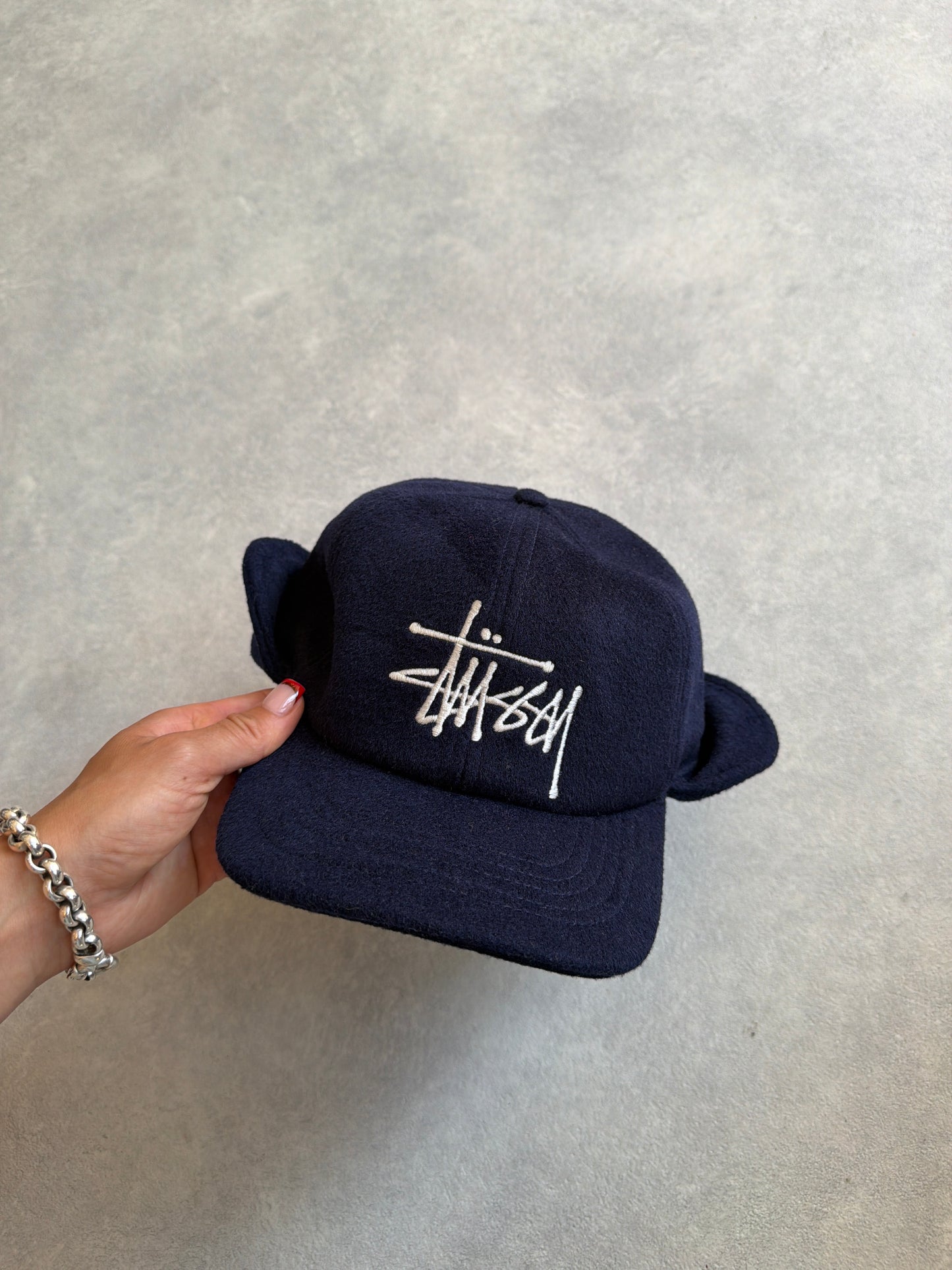 Stussy Flap Wool Hat Navy