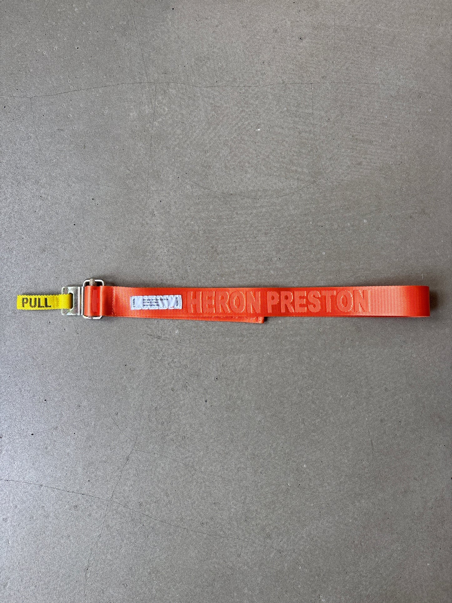 Heron Preston Jacquard Tape Belt Orange