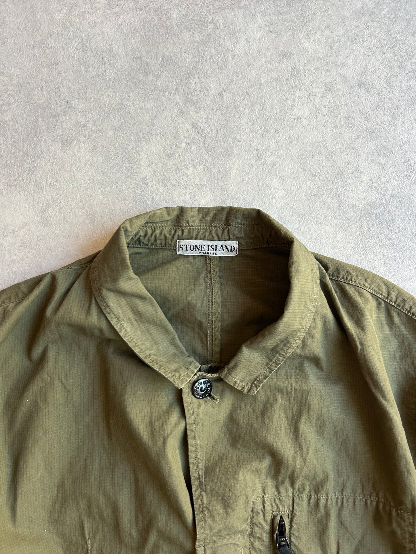 Stone Island Ripstop Overshirt Army Green XL