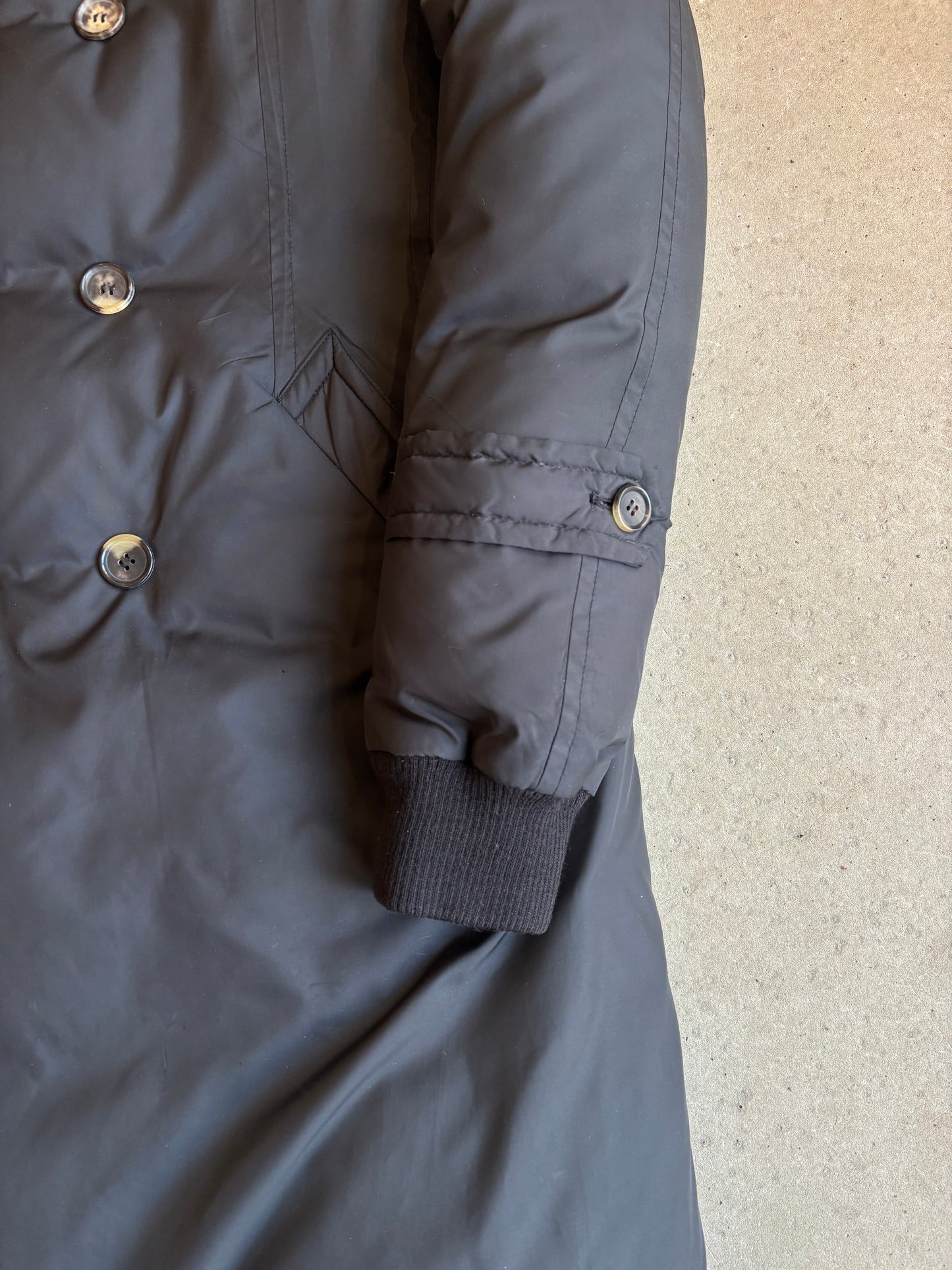 Comme Des Garçons Double Breasted Puffer Black Medium