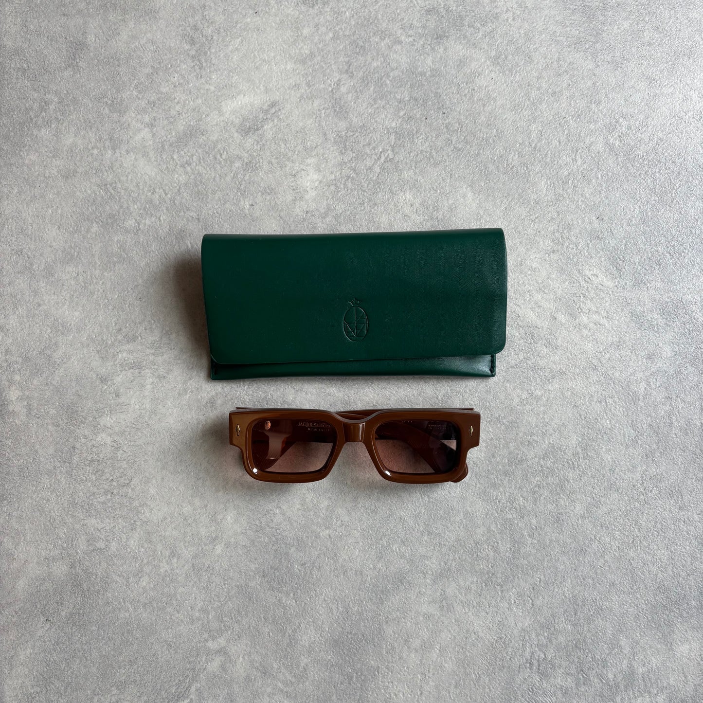 Jacques Marie Mage Ascari Sunglasses Brown