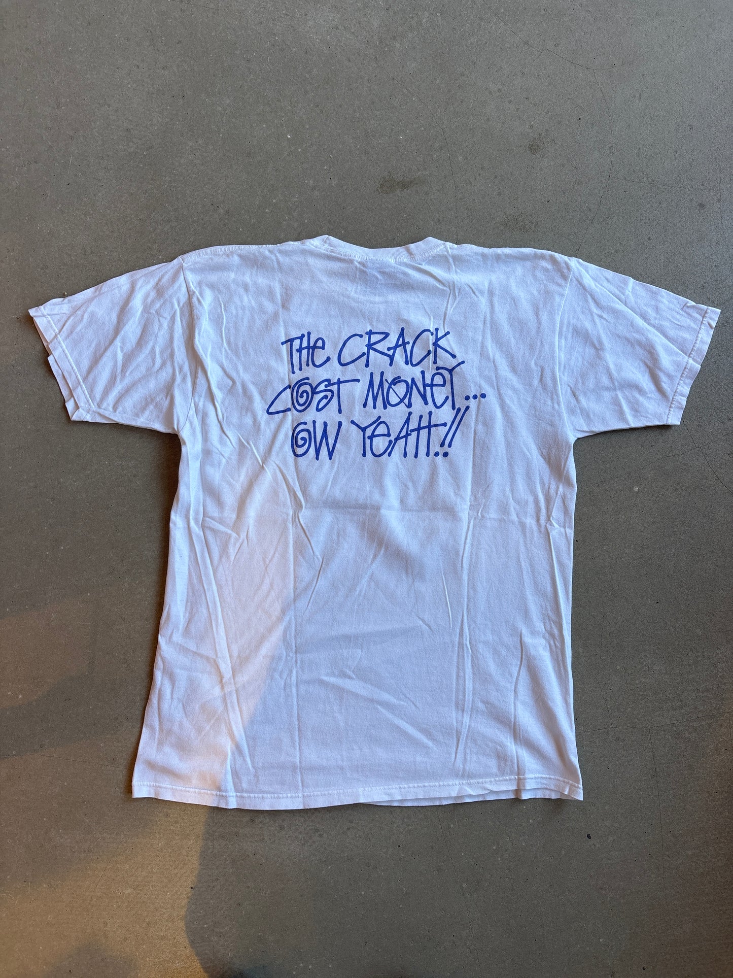 Stussy x Patta The crack Costs Money Tee White L