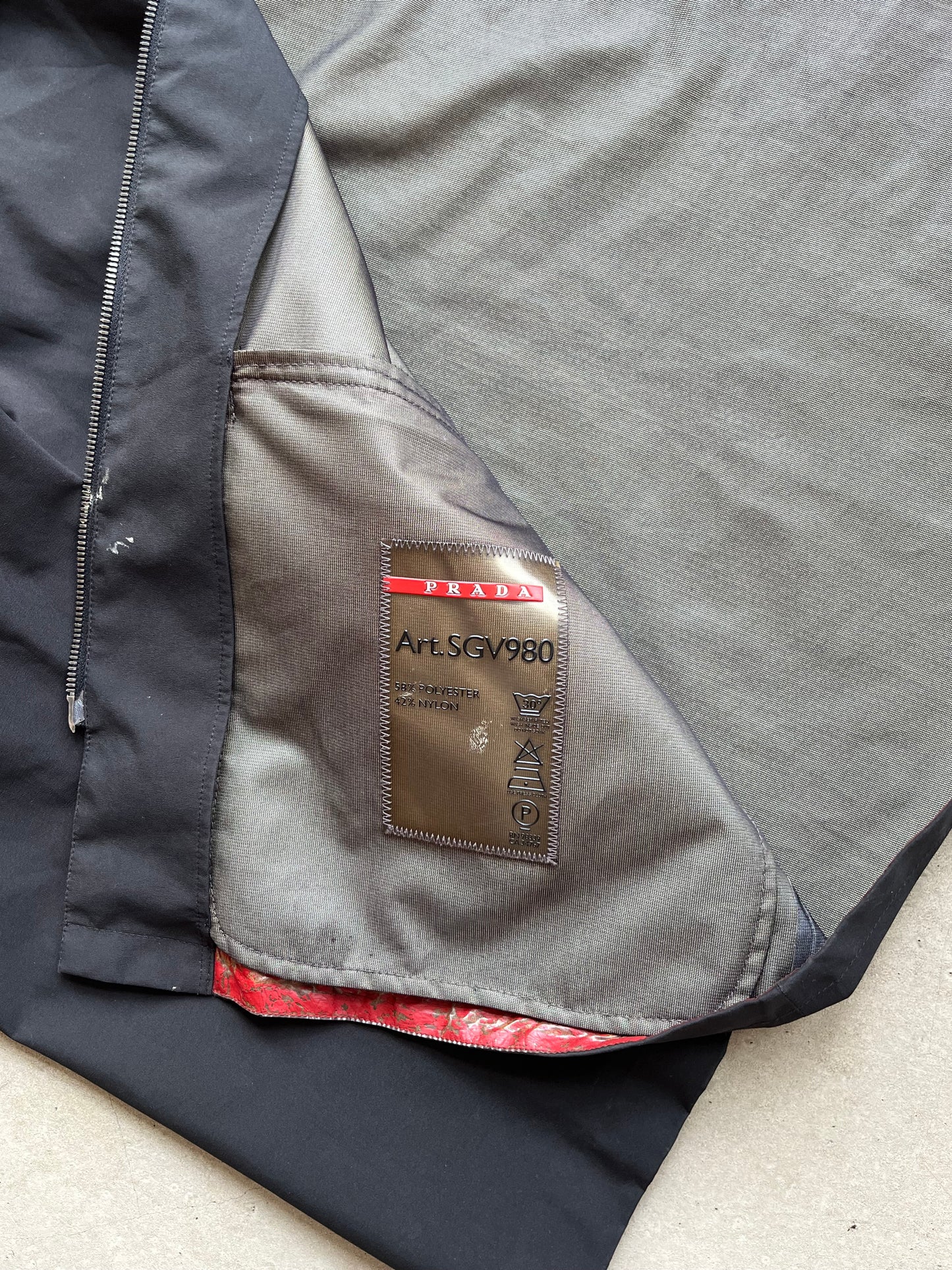 Prada Linea Rossa Windstopper Jacket Black XL
