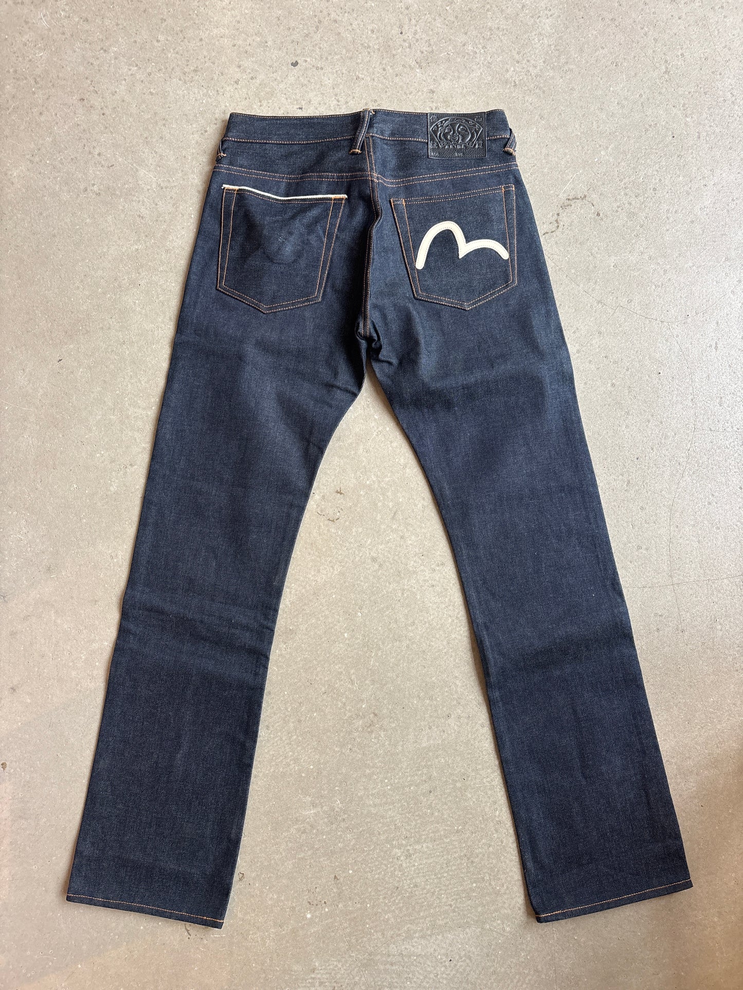 Evisu Slim Straight Leg 5 Pkt Jeans Size 30 Special