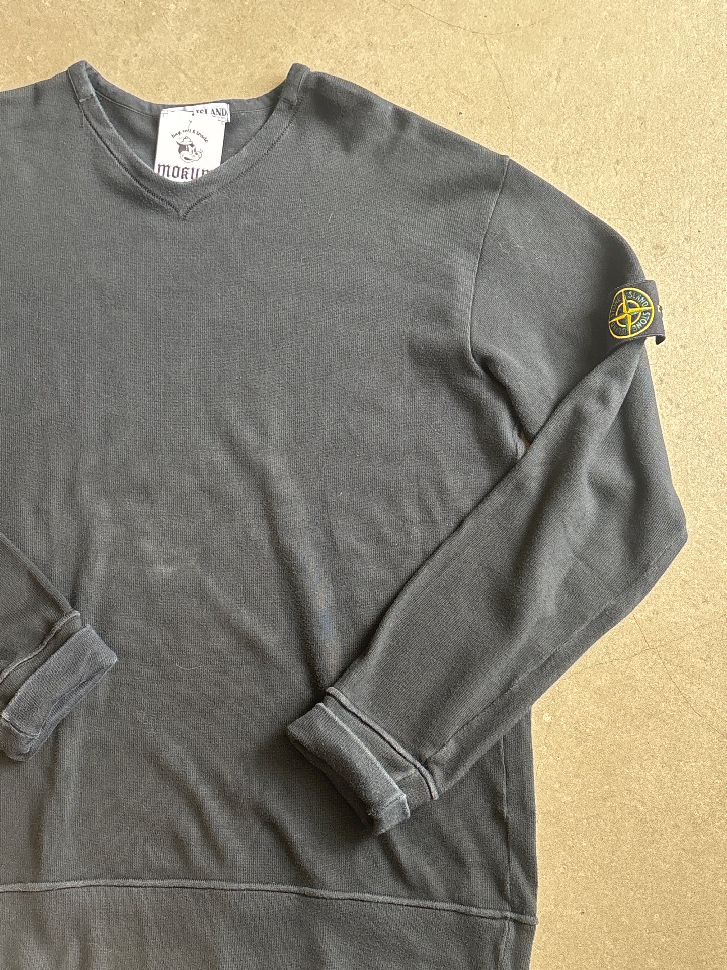 Stone Island V-Neck Sweater Navy XL