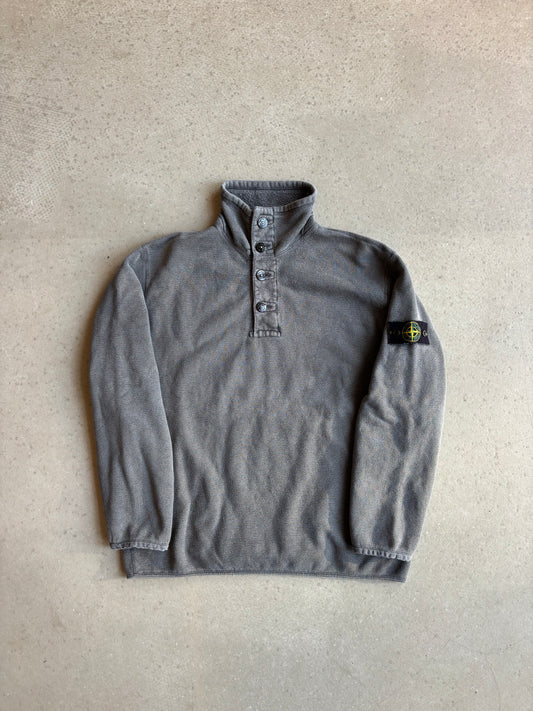 Stone Island Dust Grey Button fleece Sweater XL