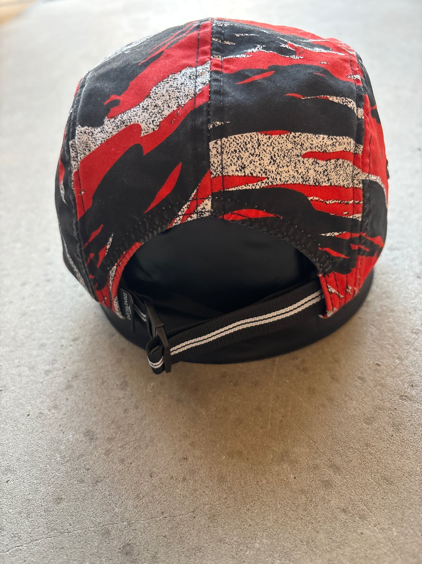 stone island 5 panel red camo