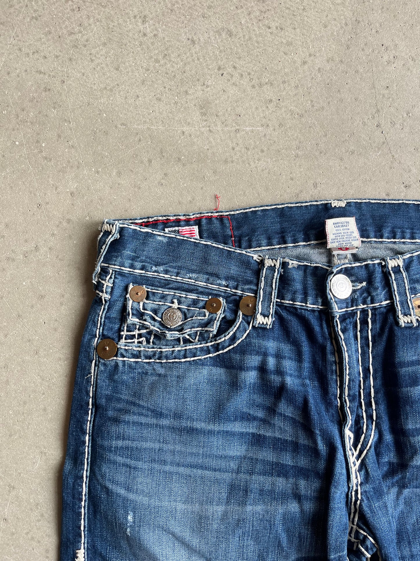 True Religion Ricky Super T Jorts 36