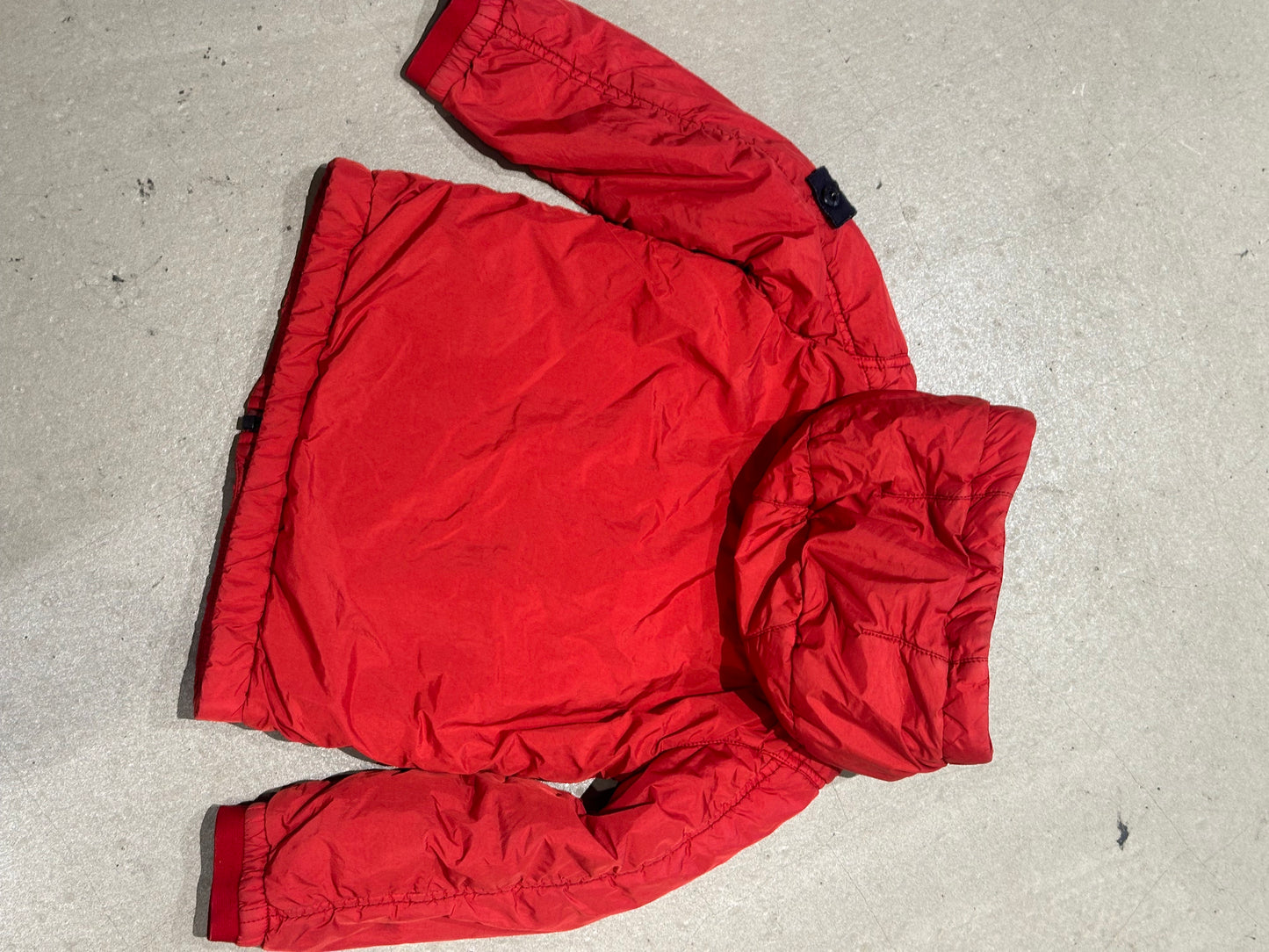 Stone Island Junior Fleeced Jacket Red 3 Years