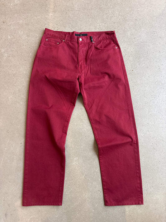 Stone Island Wide Pants Red 38
