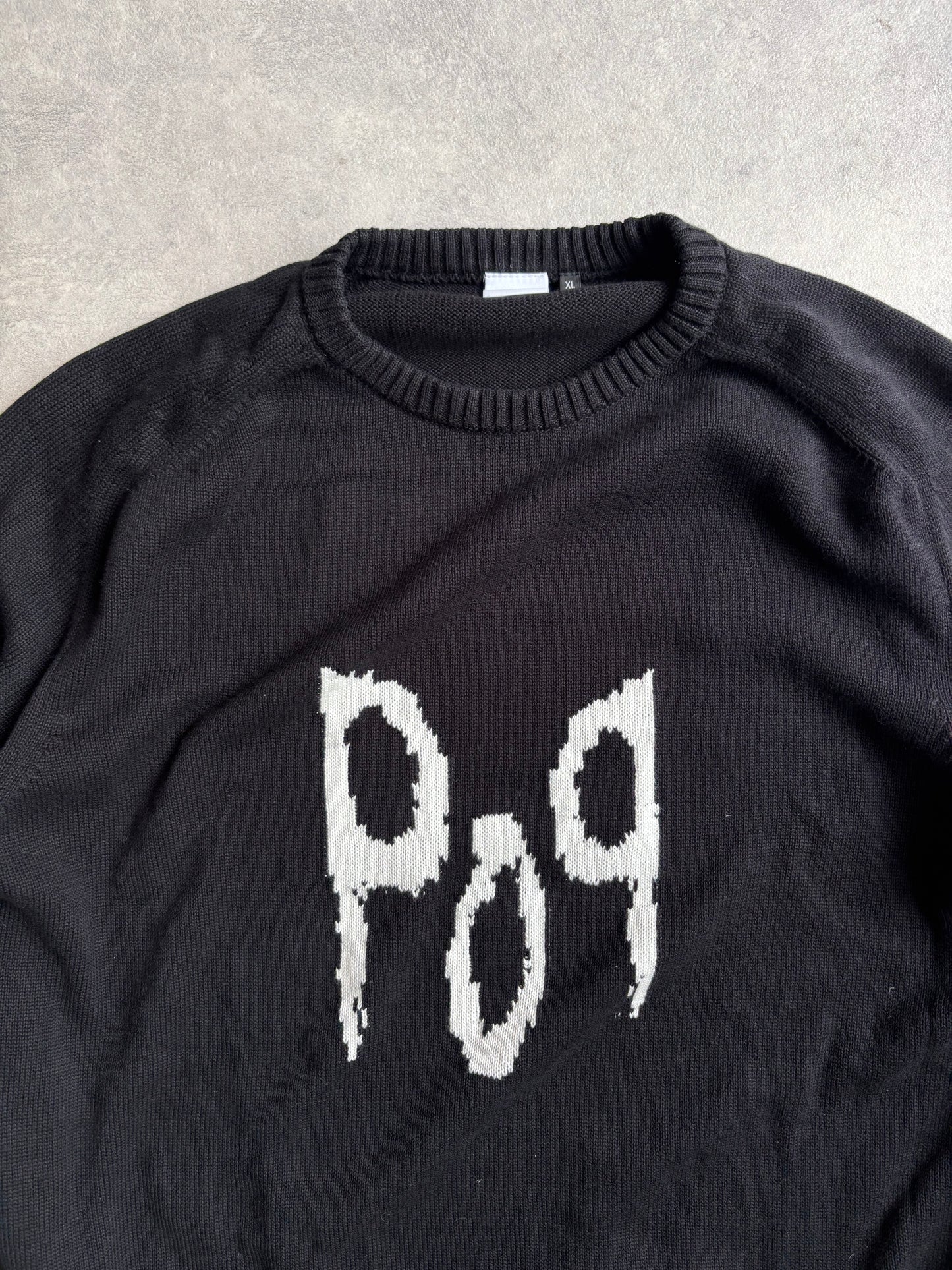 Pop Trading Company Knit Jumper Black XL