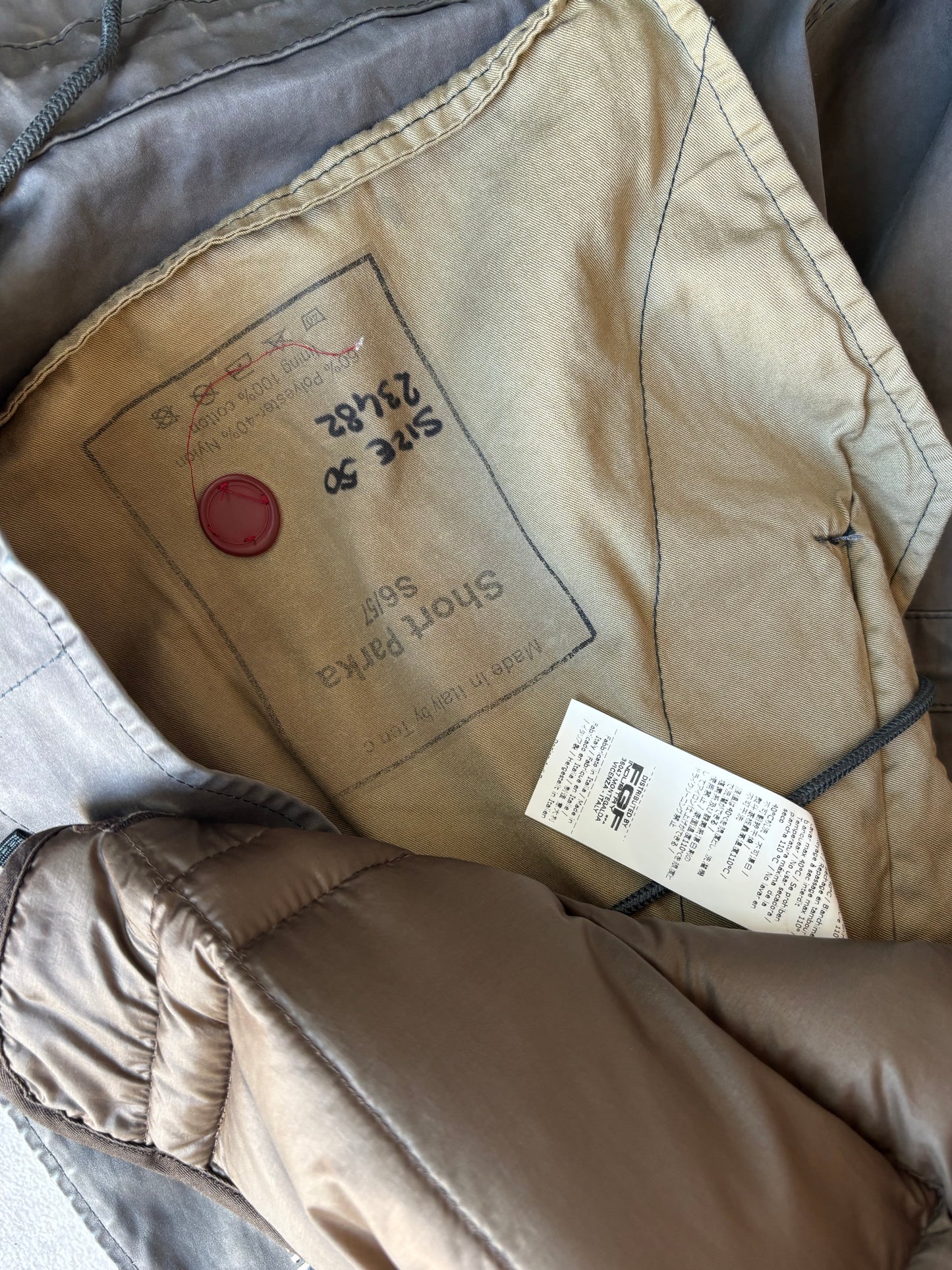Ten C Down Lined + Hooded Parka Grey M