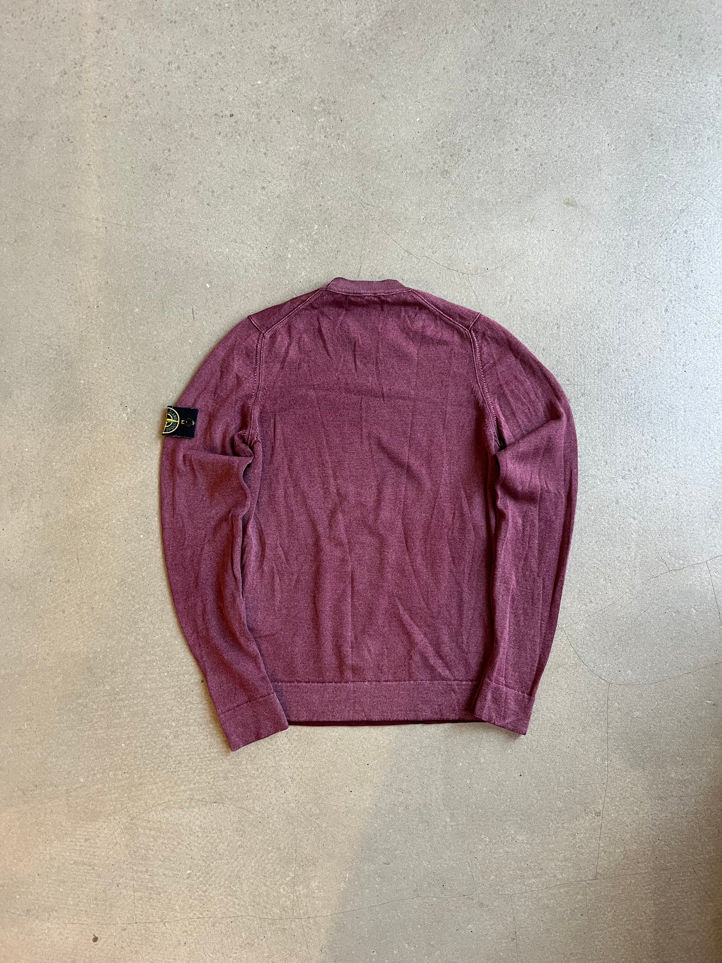 Stone Island Lana Wool Knit Red Small
