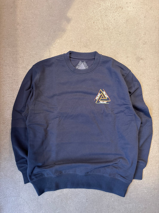 Palace Basically A Tri-Ferg Crewneck Navy