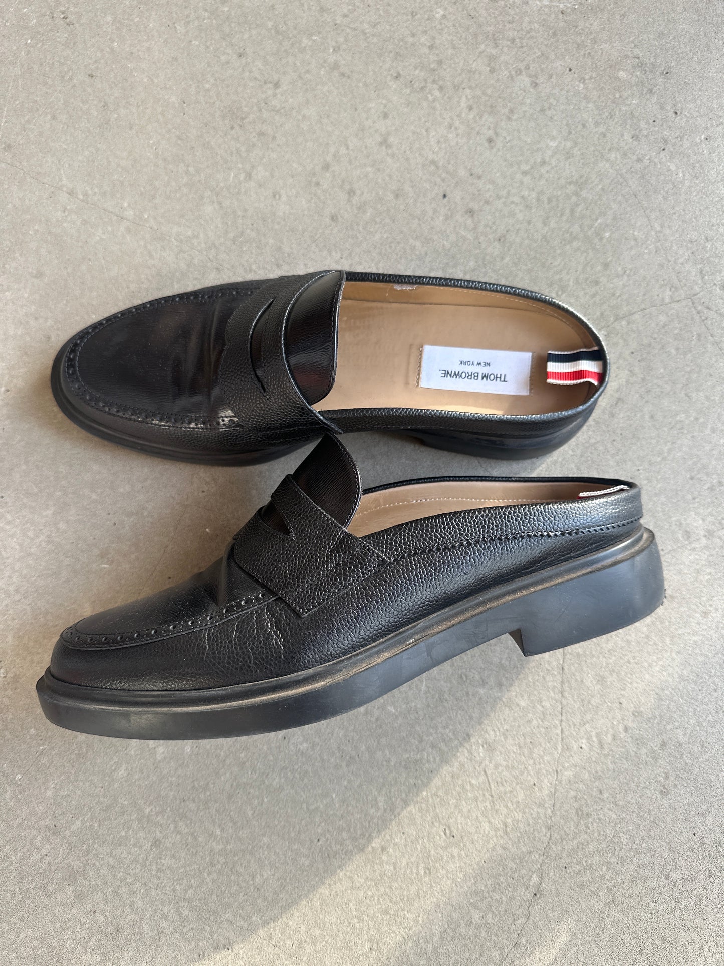 Thom Browne Penny Loafers Black EU 44