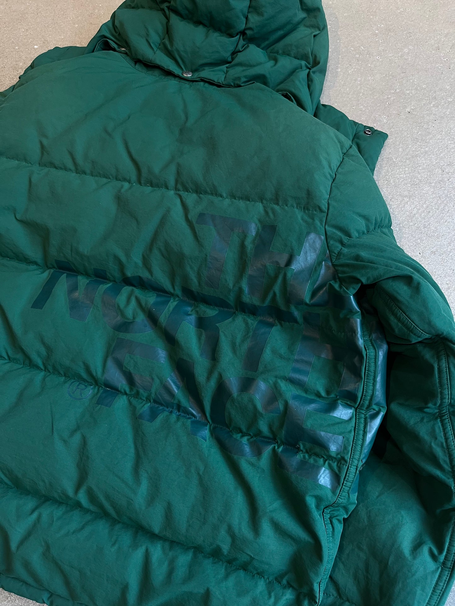 Junya Watanabe MAN x The North Face Down Jacket Green Large