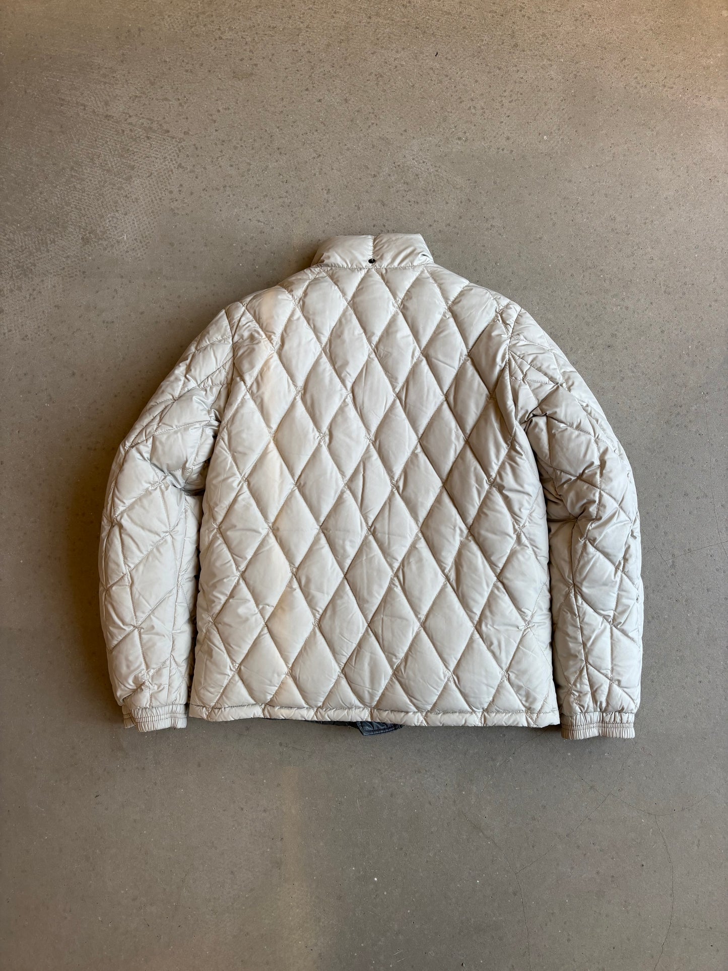 Moncler Down Jacket Double Sided Grey/Beige Size 4