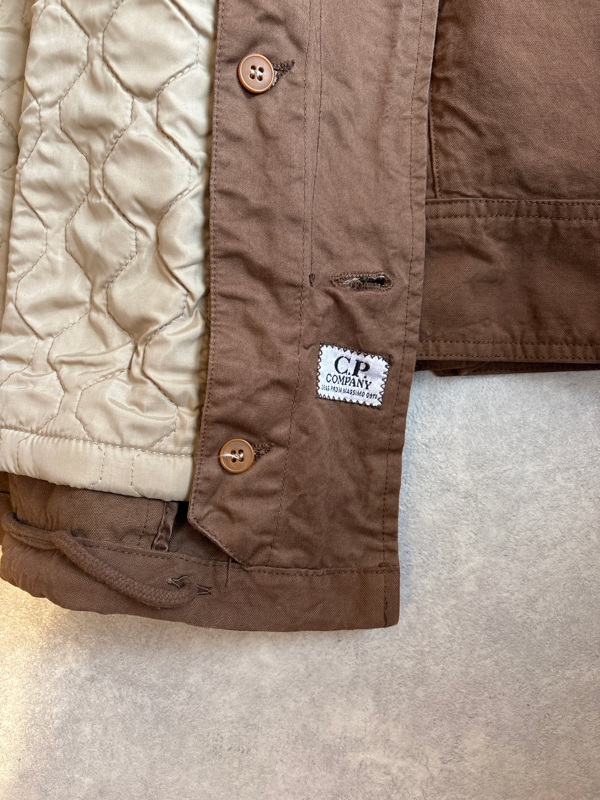 Vintage CP Company Lined Field Jacket Brown