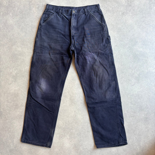 Carhartt Lined Workwear Pants Made in USA Blue
