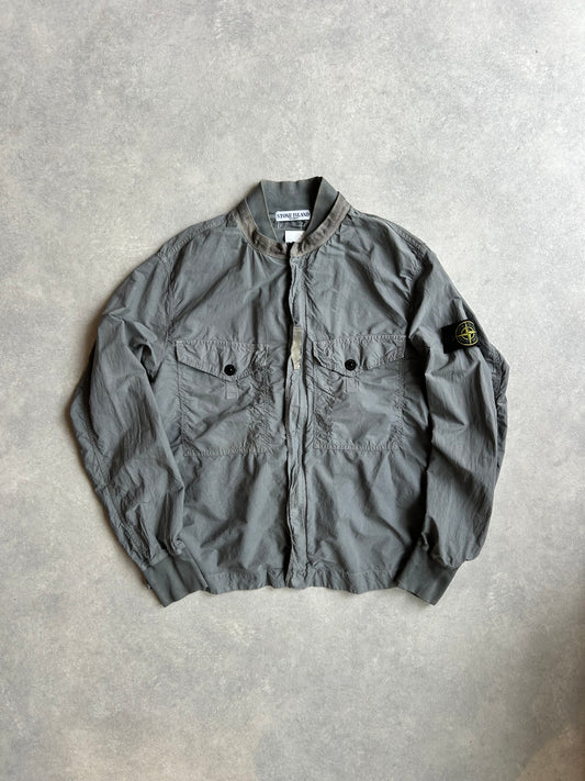 Stone Island Cotton-NY Dyed Overshirt Grey XL