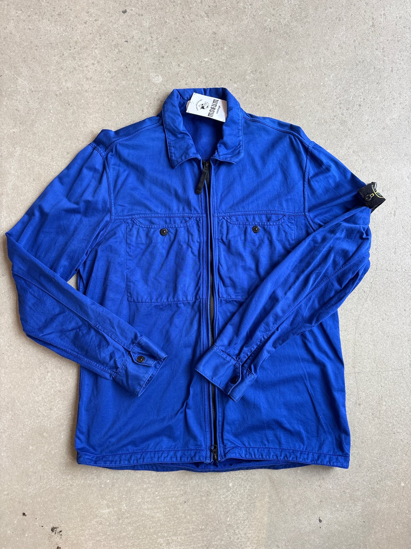 Stone Island Garment Dyed Overshirt Blue XL