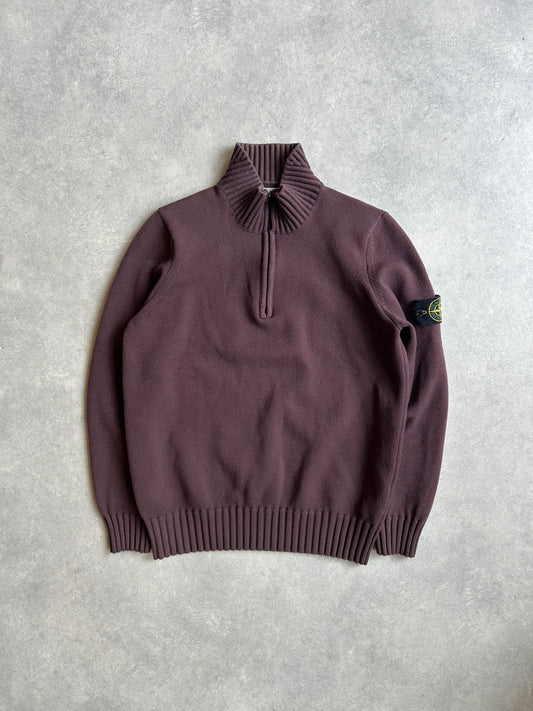 Stone Island Quarter Zip Mauve XL