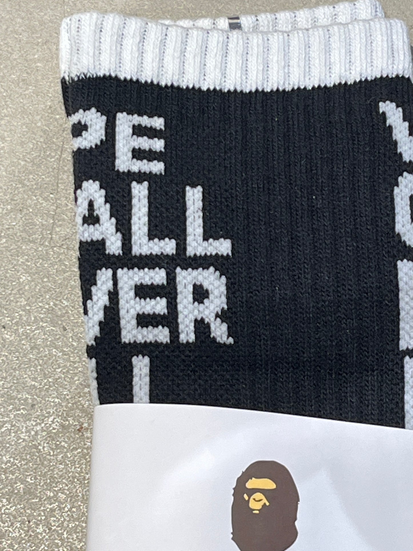 Bape Ape Shall Never Socks L