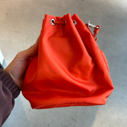 Prada Mini Re-Nylon Bucket Bag Orange