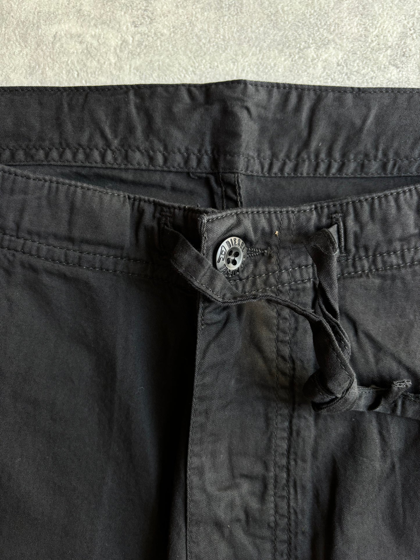 Diesel Loose Fit Herenbroek Zwart