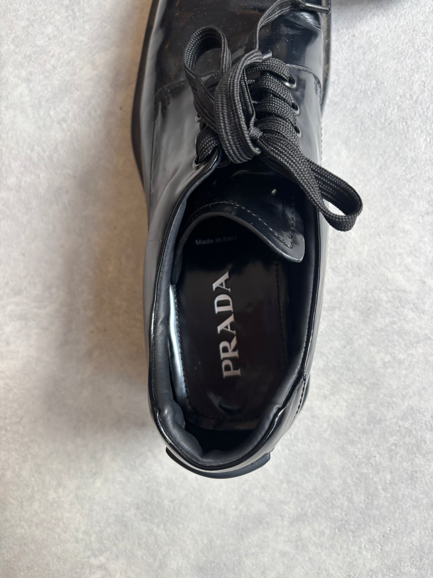 Prada Square Toe SS24 Fender Derby 45
