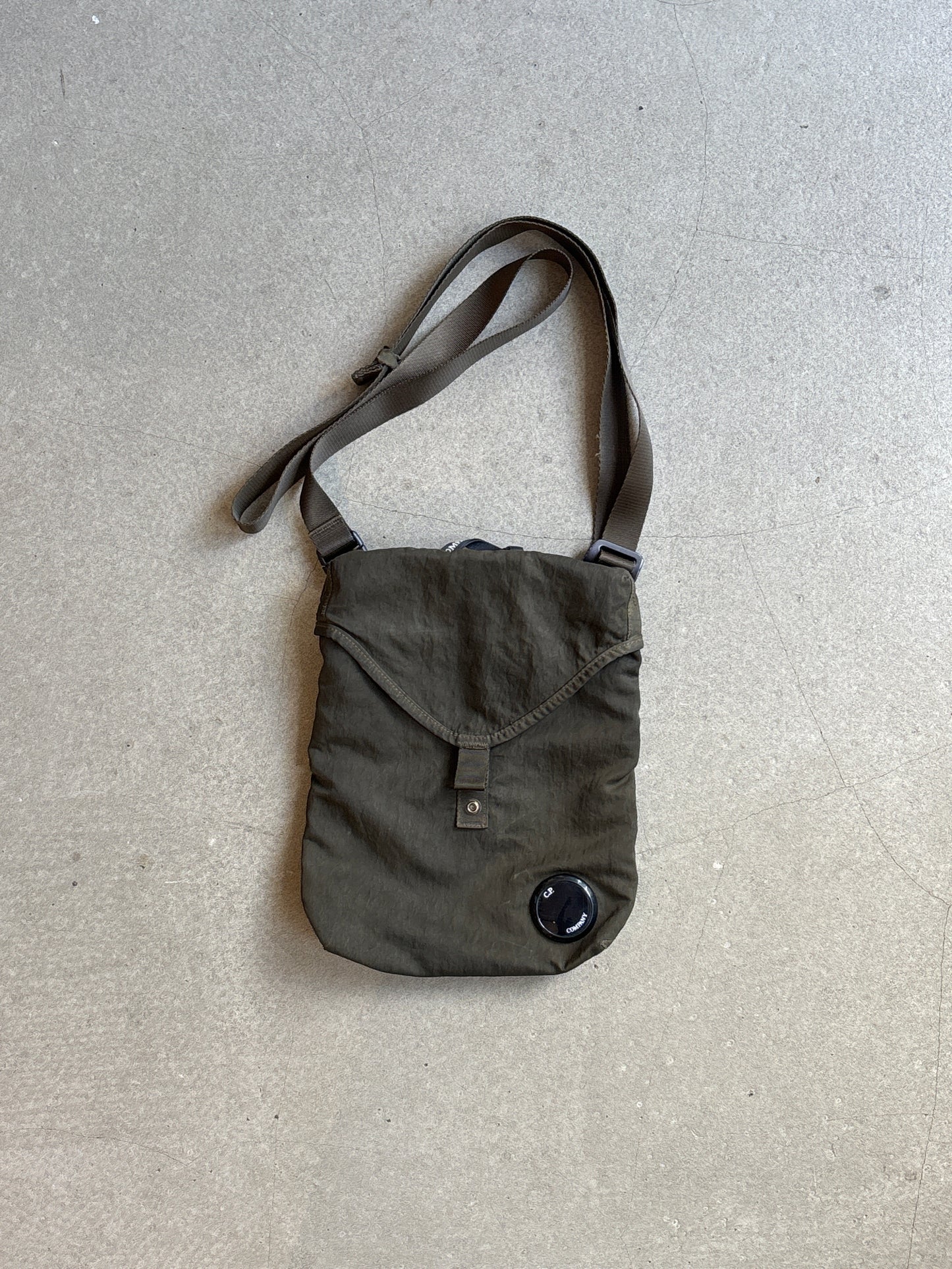 C.P Company Lens Side Pouch Bag Olive