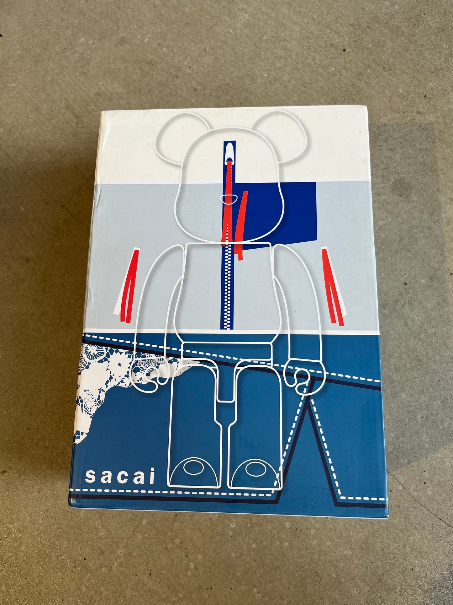 Bearbrick Sacai 400% White