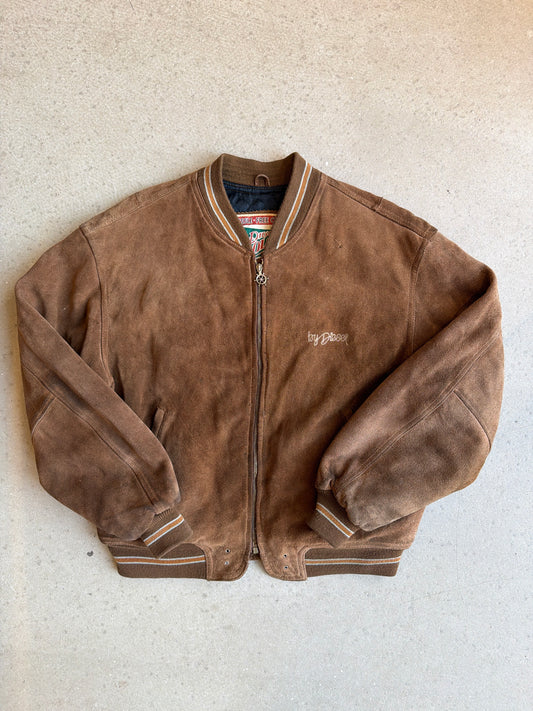 Diesel Suede Leather Brown Jacket M