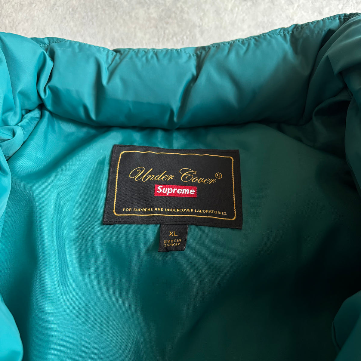 Supreme x UNDERCOVER Pufferjack Groen XL