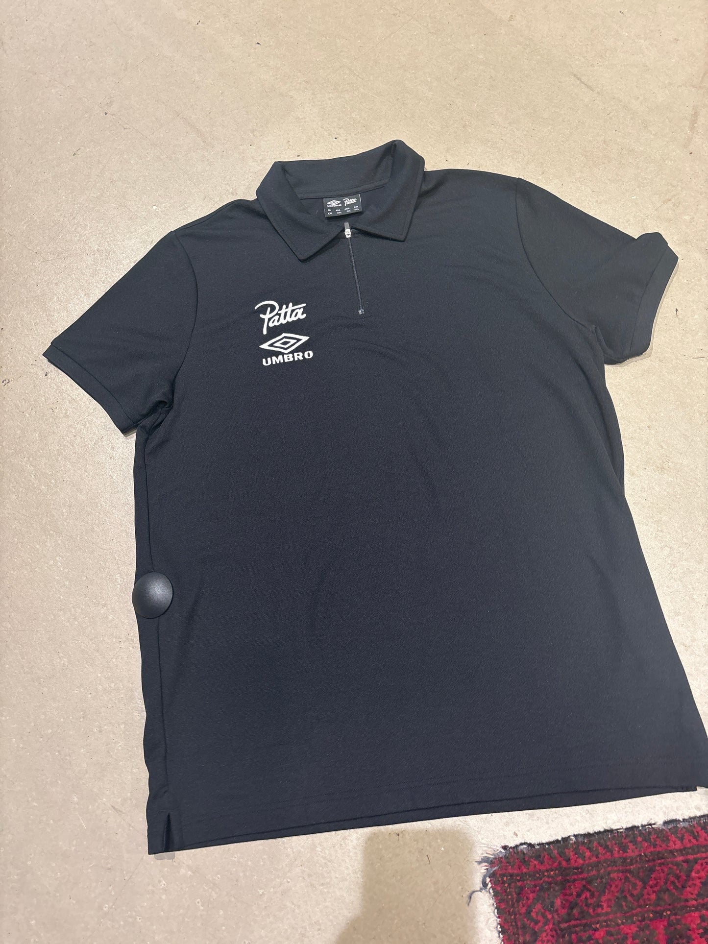 Patta x Umbro Shortsleeve Polo Black XXL